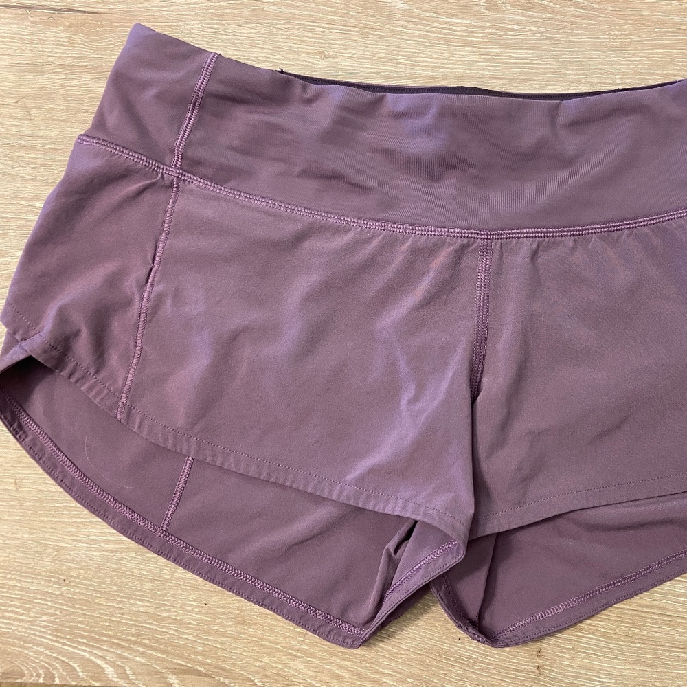 Lululemon Purple Running Shorts Size 2